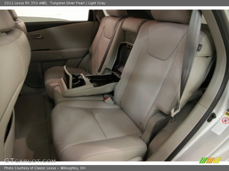 Tungsten Silver Pearl / Light Gray 2011 Lexus RX 350 AWD