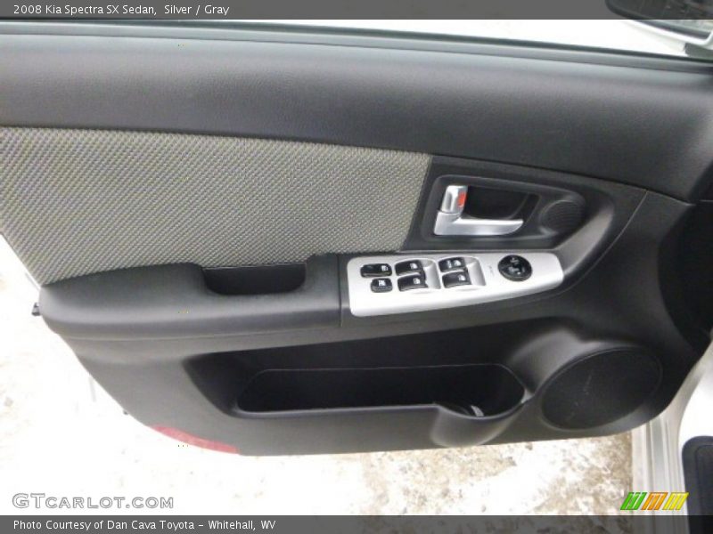 Silver / Gray 2008 Kia Spectra SX Sedan
