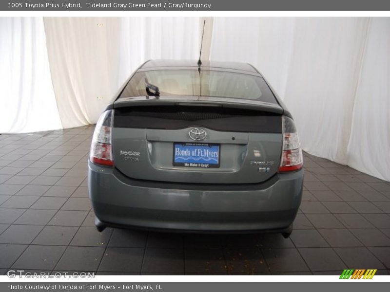 Tideland Gray Green Pearl / Gray/Burgundy 2005 Toyota Prius Hybrid