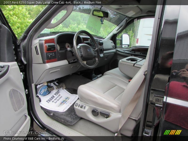 Black / Medium Flint 2007 Ford F250 Super Duty Lariat Crew Cab 4x4