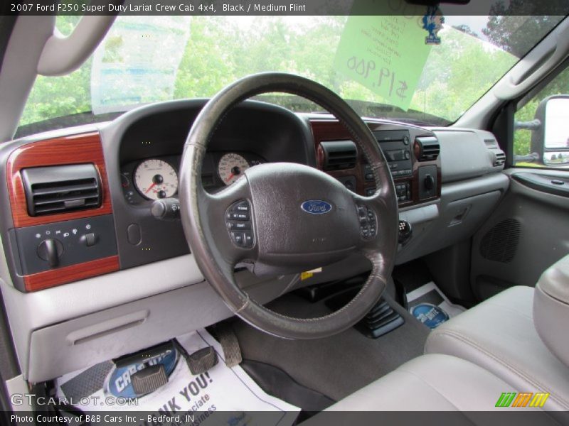 Black / Medium Flint 2007 Ford F250 Super Duty Lariat Crew Cab 4x4