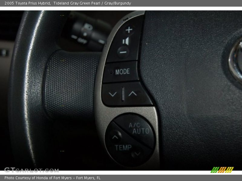 Tideland Gray Green Pearl / Gray/Burgundy 2005 Toyota Prius Hybrid