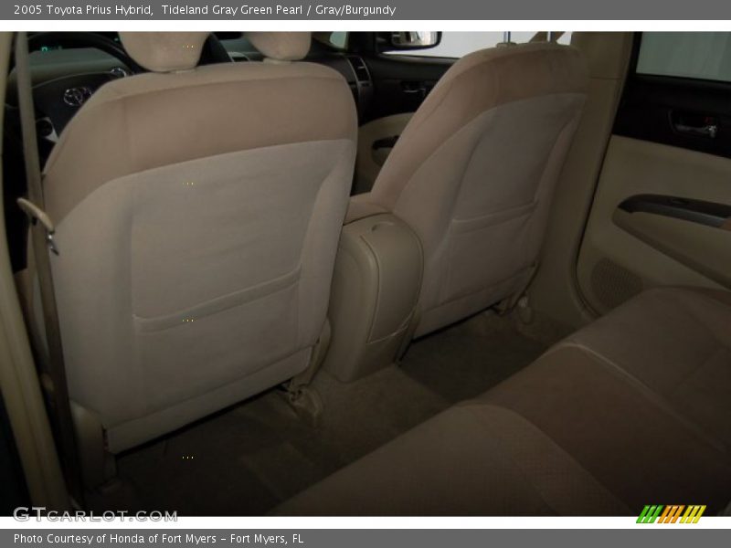 Tideland Gray Green Pearl / Gray/Burgundy 2005 Toyota Prius Hybrid