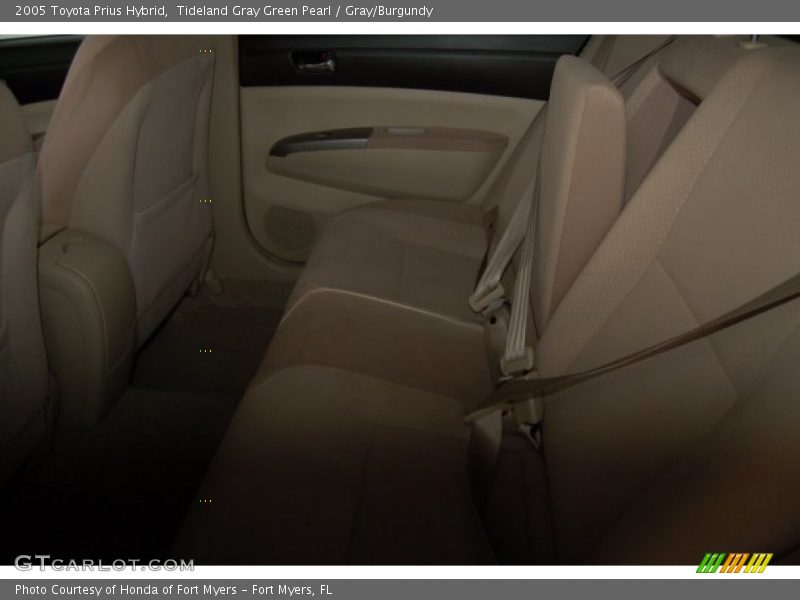 Tideland Gray Green Pearl / Gray/Burgundy 2005 Toyota Prius Hybrid