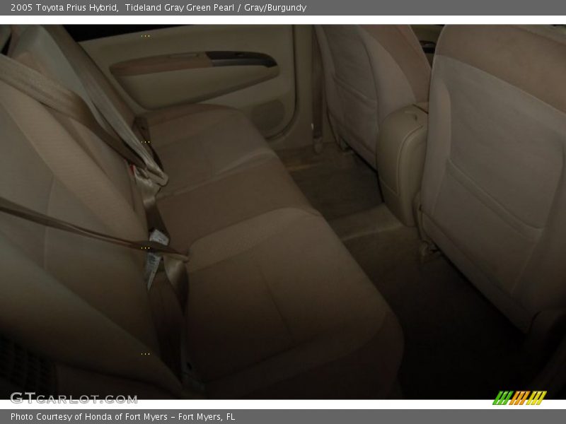 Tideland Gray Green Pearl / Gray/Burgundy 2005 Toyota Prius Hybrid