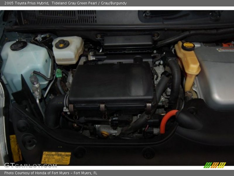 Tideland Gray Green Pearl / Gray/Burgundy 2005 Toyota Prius Hybrid