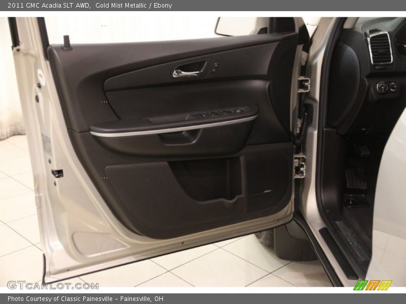 Gold Mist Metallic / Ebony 2011 GMC Acadia SLT AWD