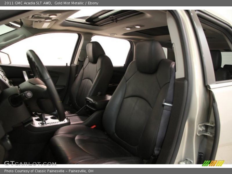 Gold Mist Metallic / Ebony 2011 GMC Acadia SLT AWD