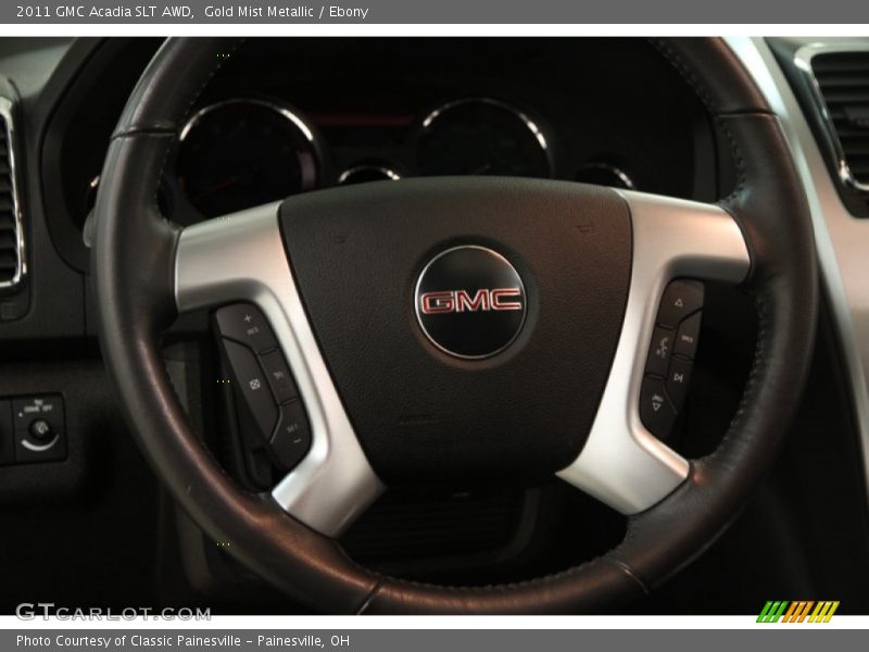 Gold Mist Metallic / Ebony 2011 GMC Acadia SLT AWD