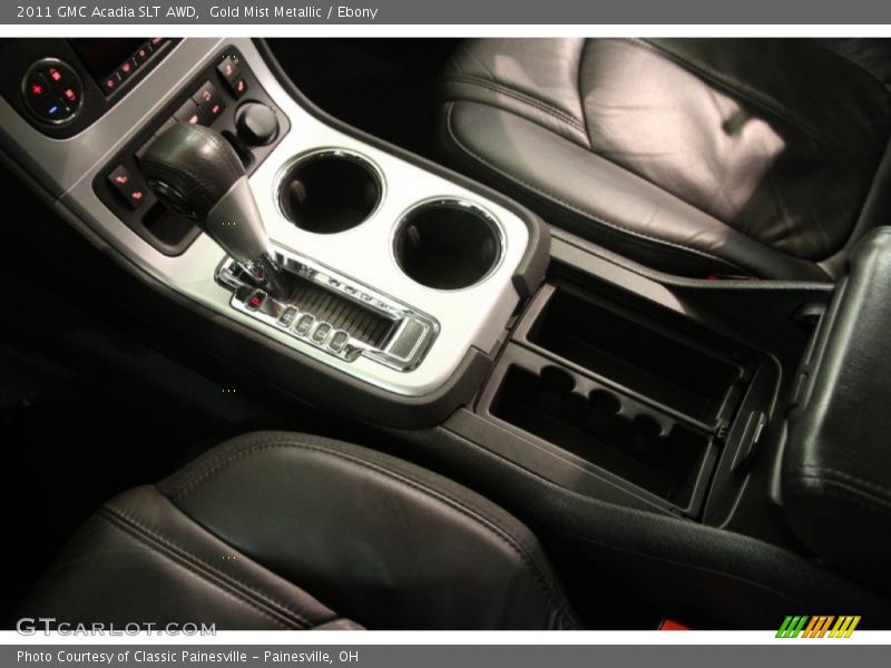 Gold Mist Metallic / Ebony 2011 GMC Acadia SLT AWD