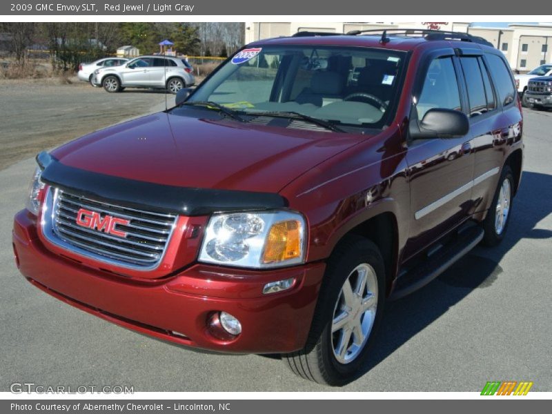 Red Jewel / Light Gray 2009 GMC Envoy SLT