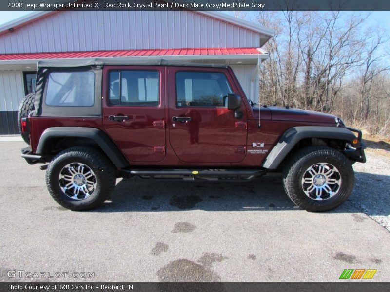 Red Rock Crystal Pearl / Dark Slate Gray/Med Slate Gray 2008 Jeep Wrangler Unlimited X
