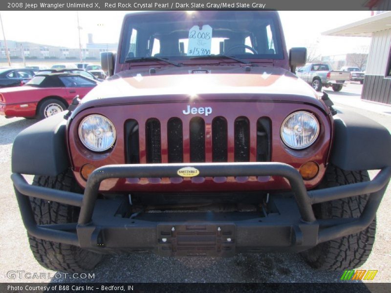 Red Rock Crystal Pearl / Dark Slate Gray/Med Slate Gray 2008 Jeep Wrangler Unlimited X