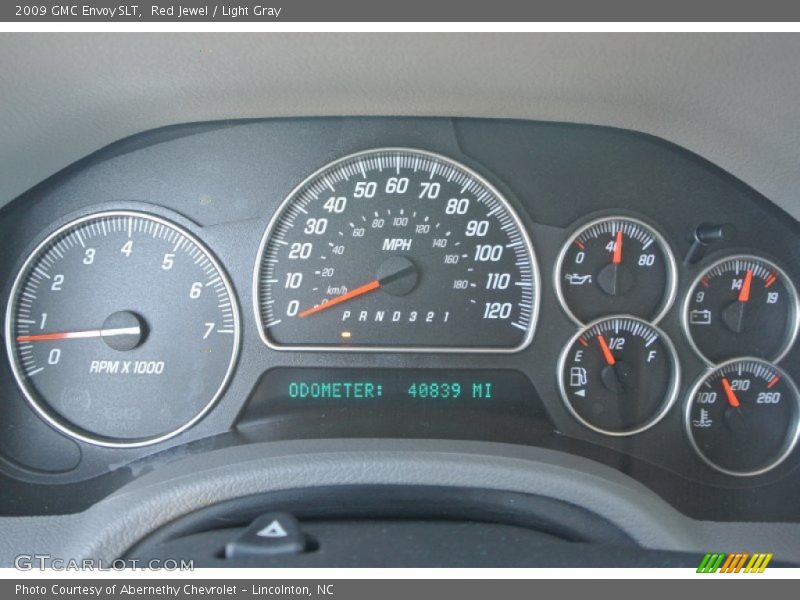 Red Jewel / Light Gray 2009 GMC Envoy SLT