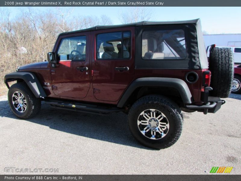 Red Rock Crystal Pearl / Dark Slate Gray/Med Slate Gray 2008 Jeep Wrangler Unlimited X