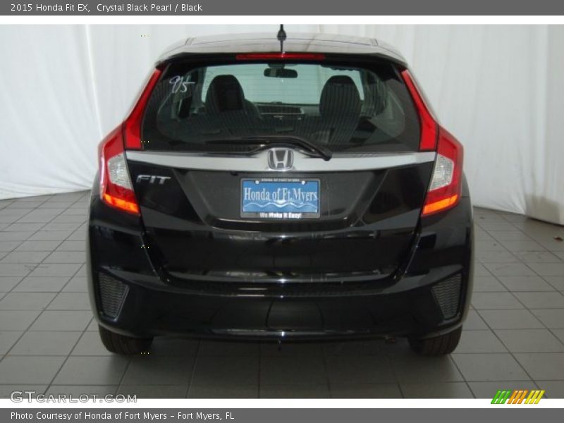 Crystal Black Pearl / Black 2015 Honda Fit EX