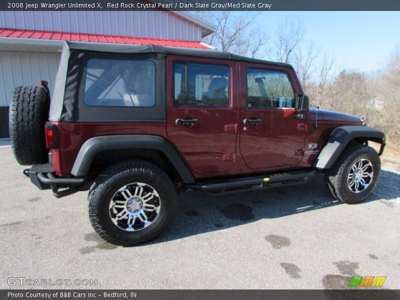 Red Rock Crystal Pearl / Dark Slate Gray/Med Slate Gray 2008 Jeep Wrangler Unlimited X