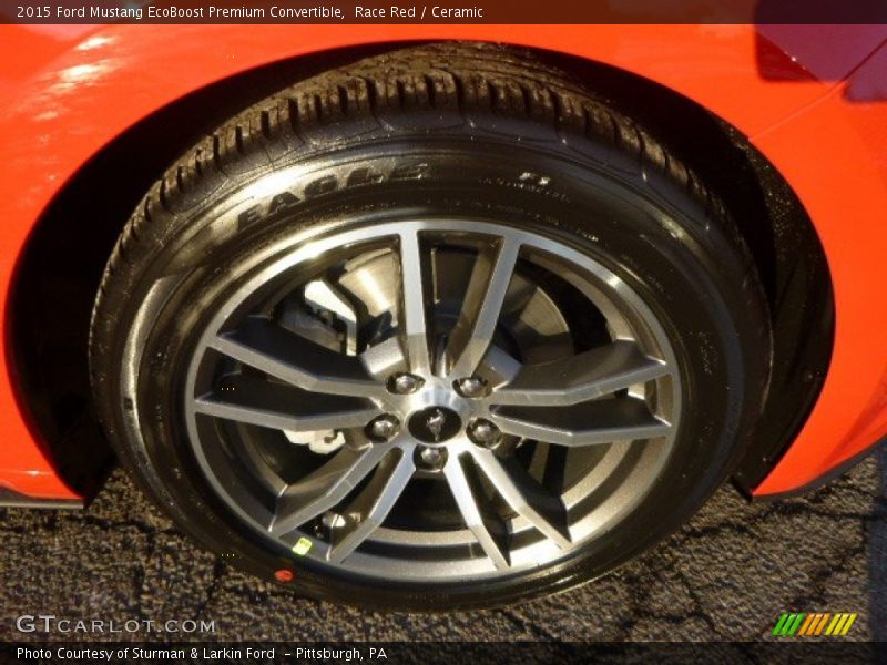 Race Red / Ceramic 2015 Ford Mustang EcoBoost Premium Convertible