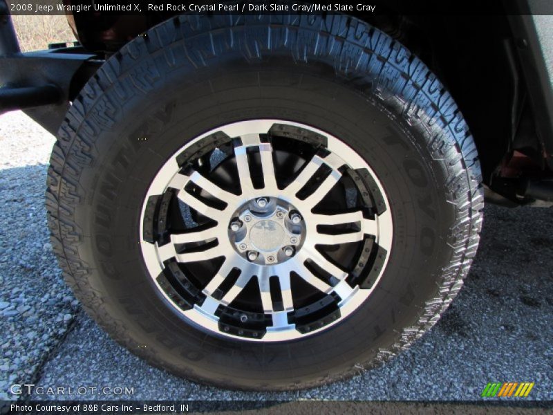 Red Rock Crystal Pearl / Dark Slate Gray/Med Slate Gray 2008 Jeep Wrangler Unlimited X