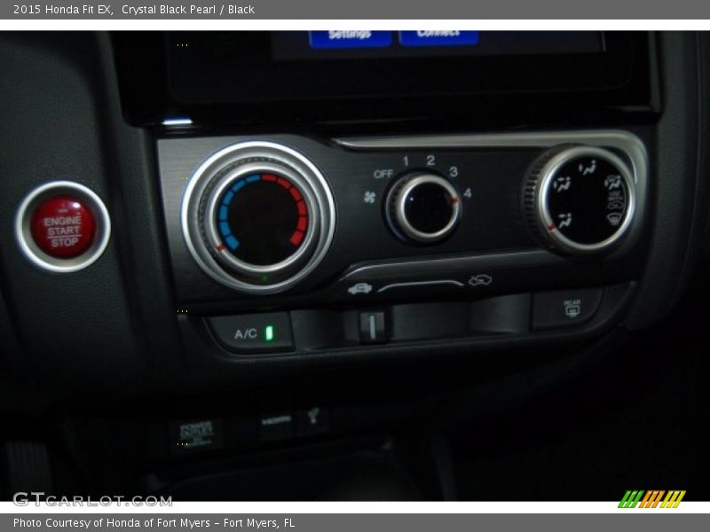 Crystal Black Pearl / Black 2015 Honda Fit EX