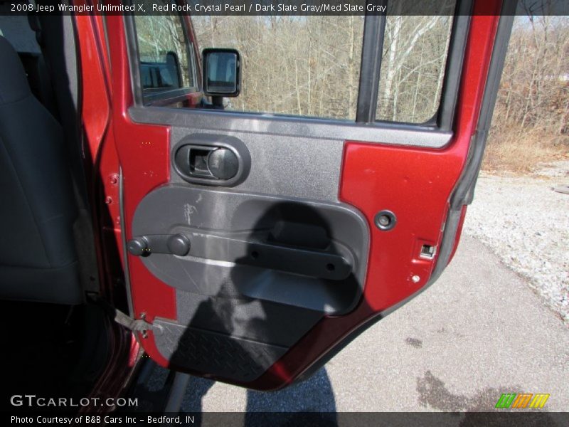 Red Rock Crystal Pearl / Dark Slate Gray/Med Slate Gray 2008 Jeep Wrangler Unlimited X