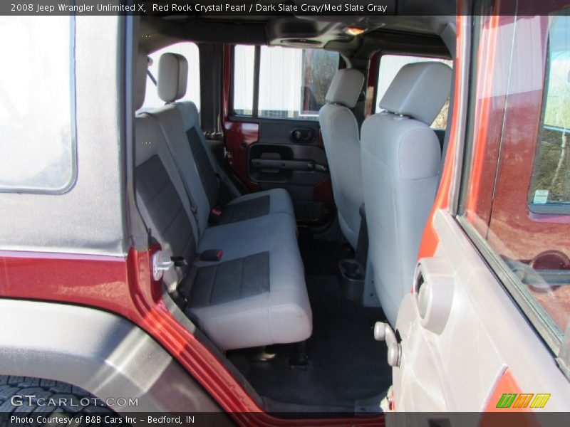 Red Rock Crystal Pearl / Dark Slate Gray/Med Slate Gray 2008 Jeep Wrangler Unlimited X