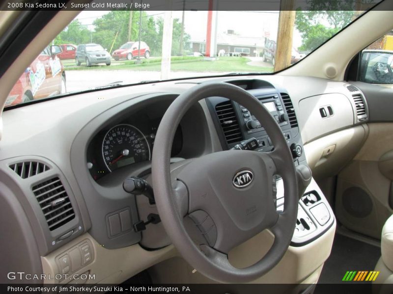 Sunset Gold Metallic / Beige 2008 Kia Sedona LX