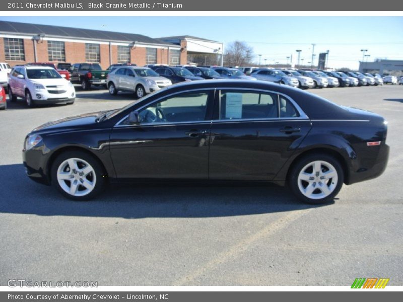 Black Granite Metallic / Titanium 2011 Chevrolet Malibu LS