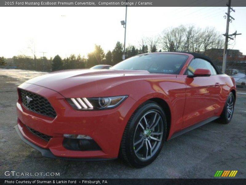Front 3/4 View of 2015 Mustang EcoBoost Premium Convertible