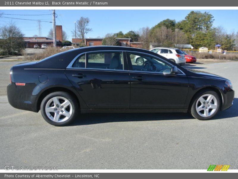 Black Granite Metallic / Titanium 2011 Chevrolet Malibu LS
