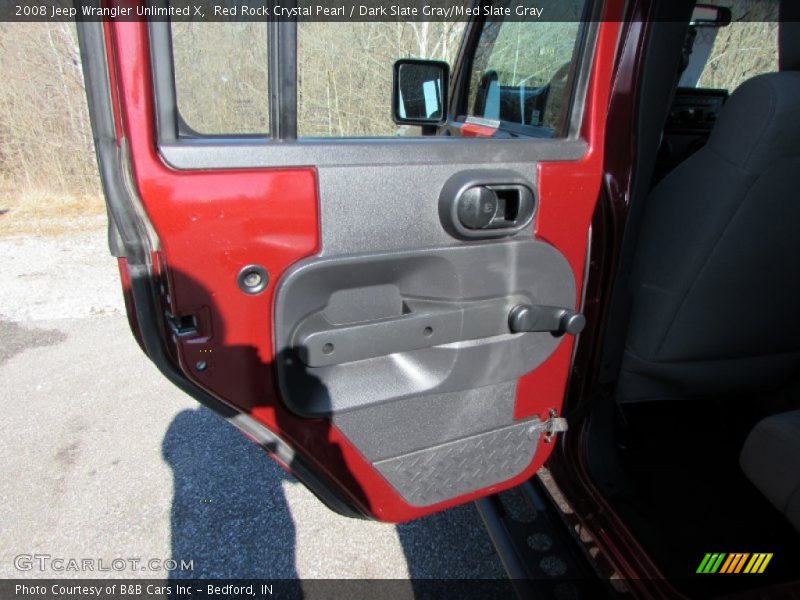 Red Rock Crystal Pearl / Dark Slate Gray/Med Slate Gray 2008 Jeep Wrangler Unlimited X