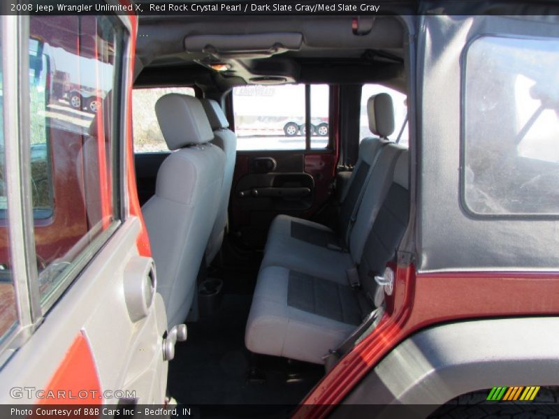 Red Rock Crystal Pearl / Dark Slate Gray/Med Slate Gray 2008 Jeep Wrangler Unlimited X