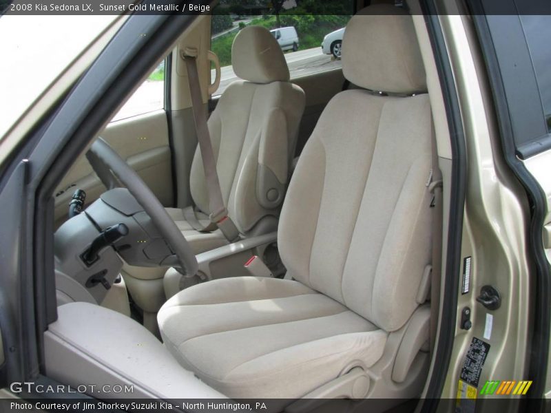 Sunset Gold Metallic / Beige 2008 Kia Sedona LX