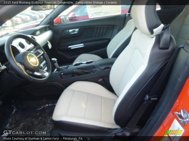  2015 Mustang EcoBoost Premium Convertible Ceramic Interior