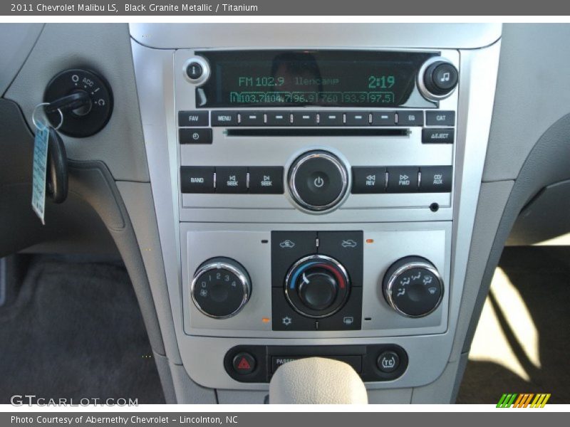 Black Granite Metallic / Titanium 2011 Chevrolet Malibu LS