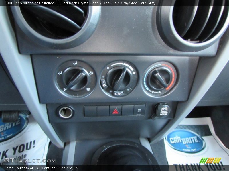 Red Rock Crystal Pearl / Dark Slate Gray/Med Slate Gray 2008 Jeep Wrangler Unlimited X