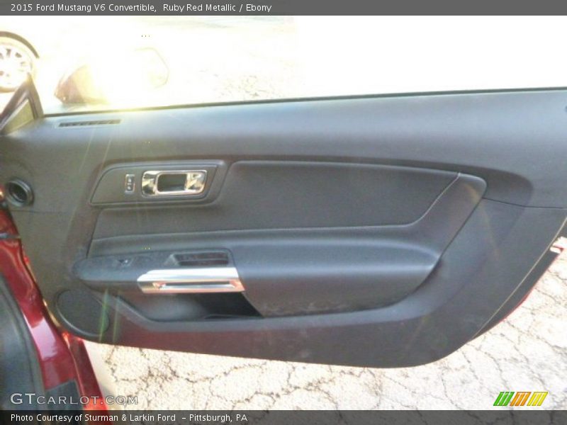 Ruby Red Metallic / Ebony 2015 Ford Mustang V6 Convertible