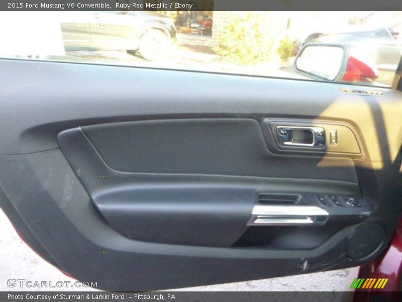 Ruby Red Metallic / Ebony 2015 Ford Mustang V6 Convertible