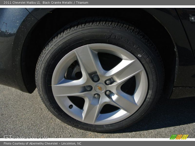 Black Granite Metallic / Titanium 2011 Chevrolet Malibu LS
