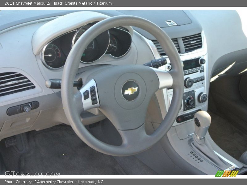 Black Granite Metallic / Titanium 2011 Chevrolet Malibu LS