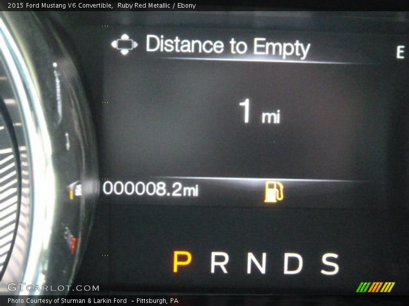 Ruby Red Metallic / Ebony 2015 Ford Mustang V6 Convertible