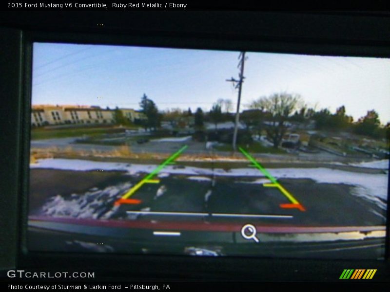Ruby Red Metallic / Ebony 2015 Ford Mustang V6 Convertible