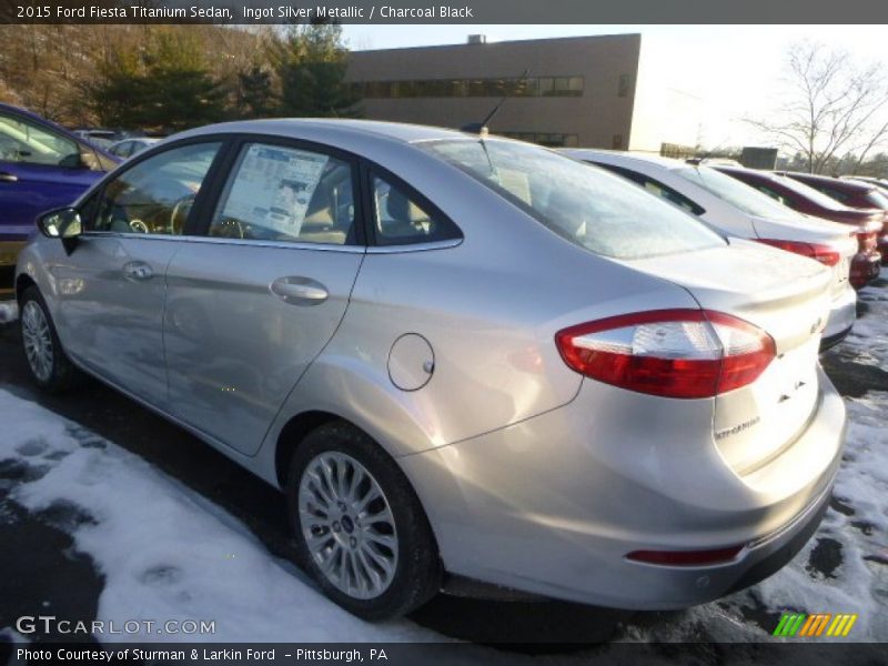Ingot Silver Metallic / Charcoal Black 2015 Ford Fiesta Titanium Sedan