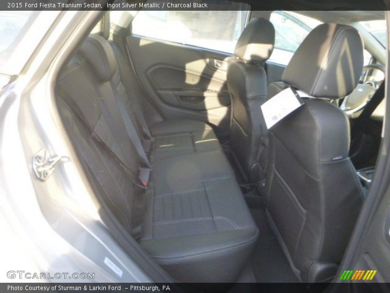 Ingot Silver Metallic / Charcoal Black 2015 Ford Fiesta Titanium Sedan