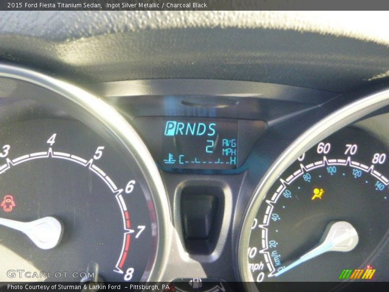 Ingot Silver Metallic / Charcoal Black 2015 Ford Fiesta Titanium Sedan