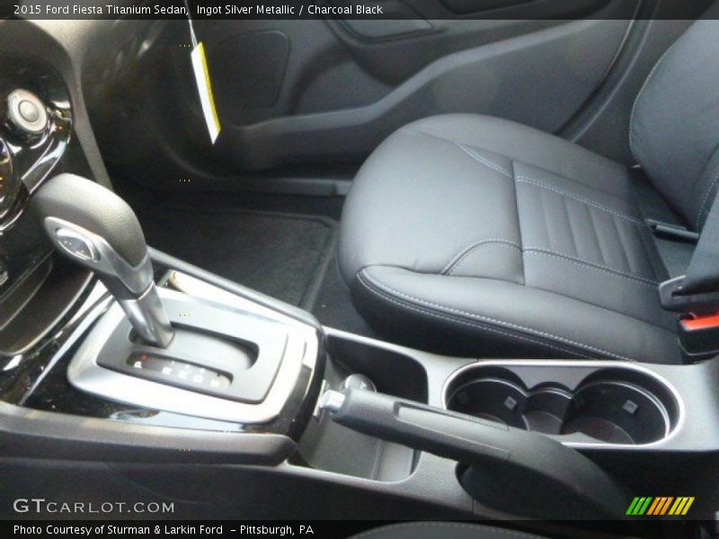 Ingot Silver Metallic / Charcoal Black 2015 Ford Fiesta Titanium Sedan