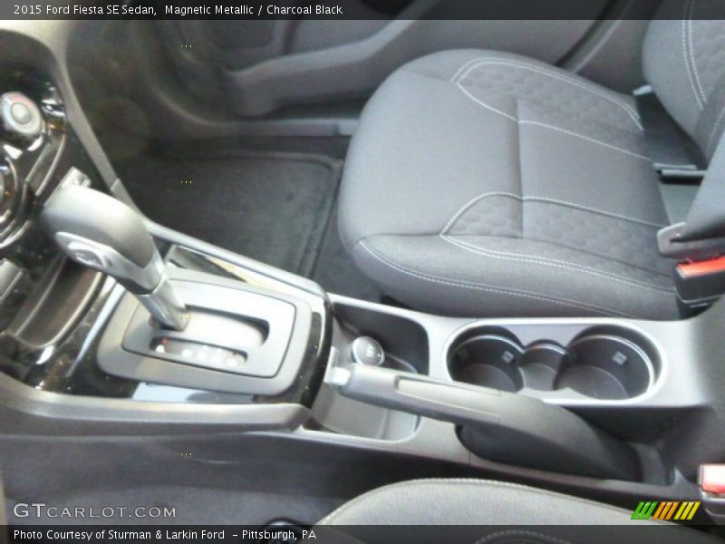 Magnetic Metallic / Charcoal Black 2015 Ford Fiesta SE Sedan