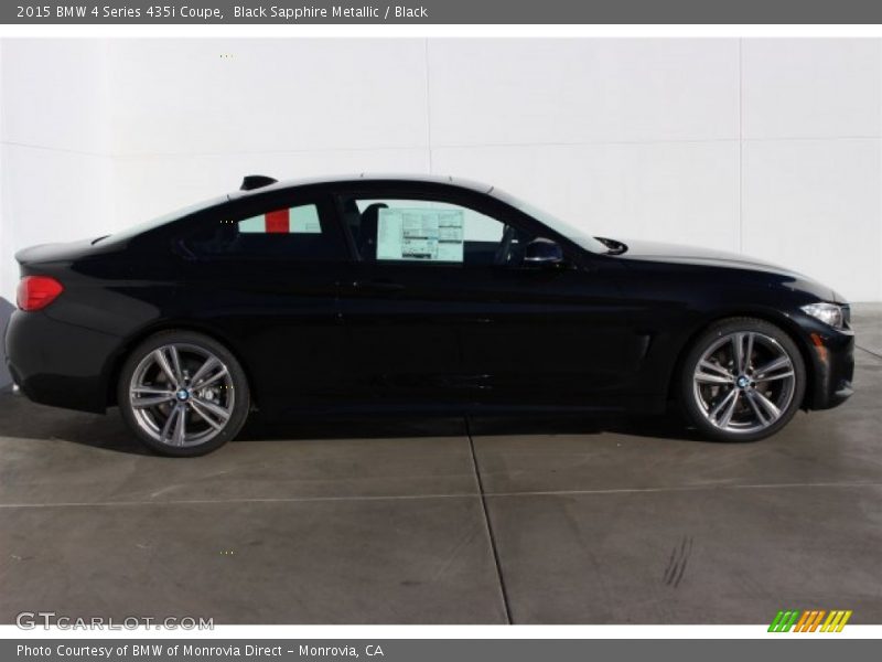 Black Sapphire Metallic / Black 2015 BMW 4 Series 435i Coupe
