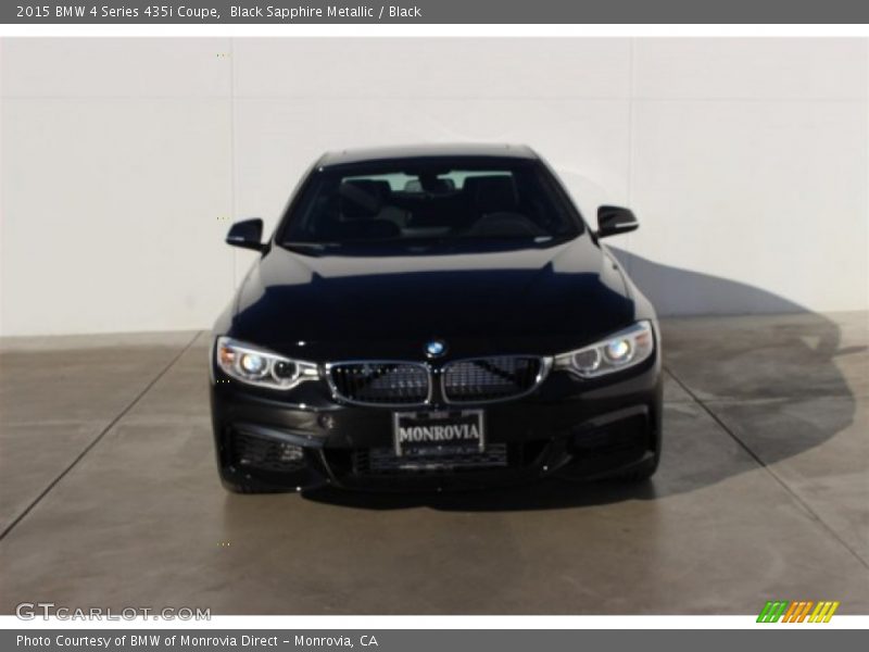 Black Sapphire Metallic / Black 2015 BMW 4 Series 435i Coupe