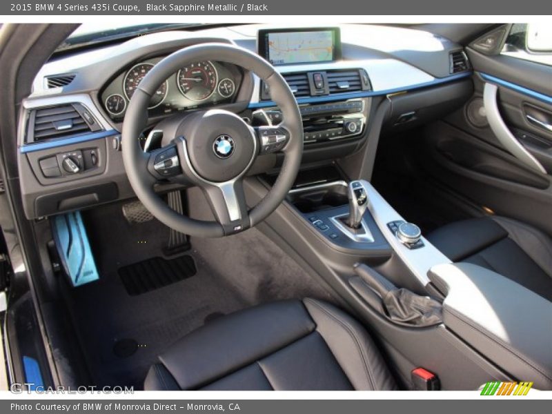 Black Sapphire Metallic / Black 2015 BMW 4 Series 435i Coupe